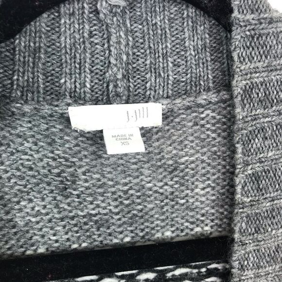 J. Jill boho nordic knit open front cardigan - Picture 2 of 5